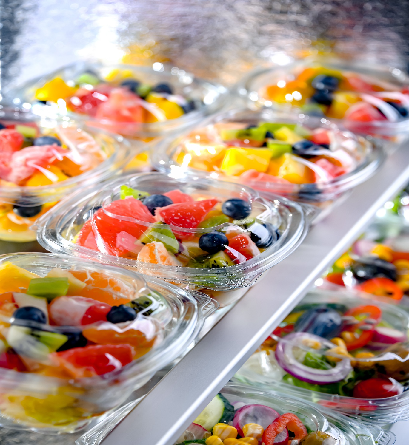 LED light on food