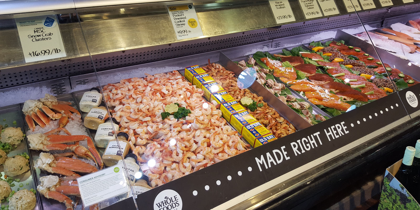 saefood display case for supermarkets