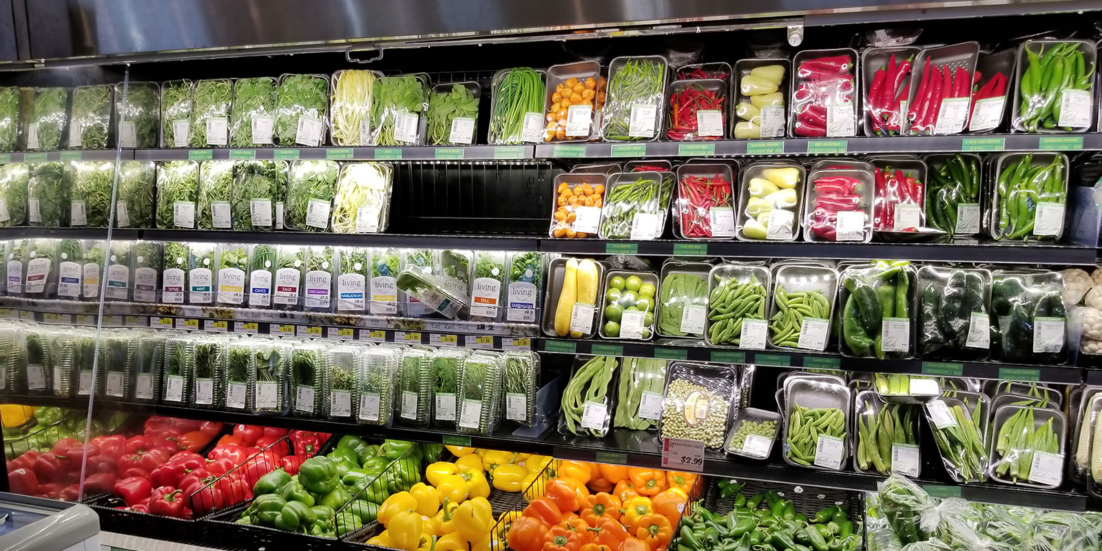 produce display case led lighting in supermarkets